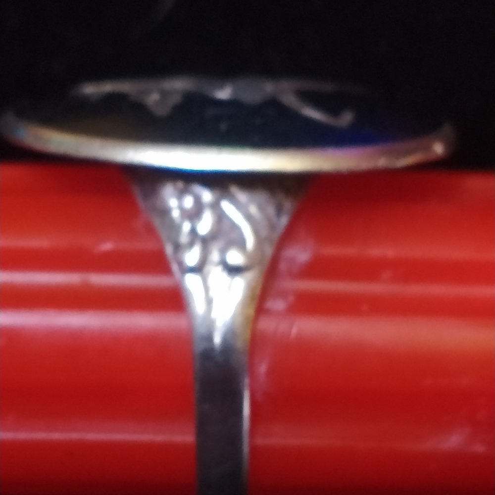 VINTAGE Siam Sterling Silver Adjustable Statement Ring - Picture 5 of 6